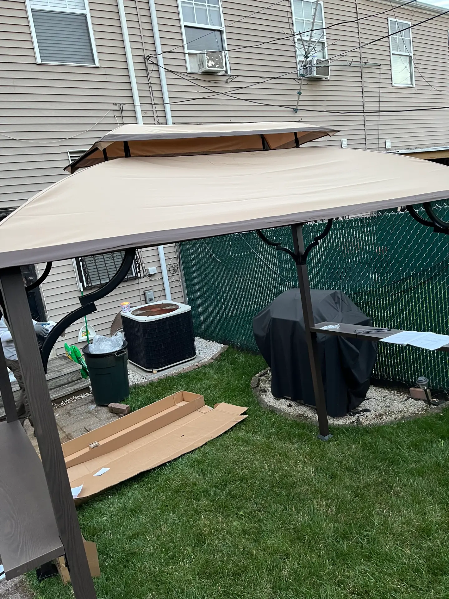 Backyard gazebo assembled by KeyMVP